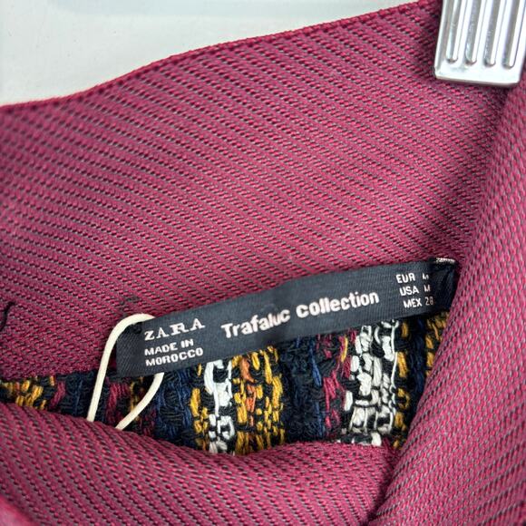 ZARA Flowy Fringe Wrap Skirt Striped Boho Moroccan Vacation Women’s M - Picture 5 of 10